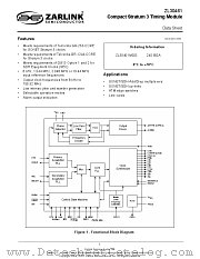 ZL30461 datasheet pdf Zarlink Semiconductor