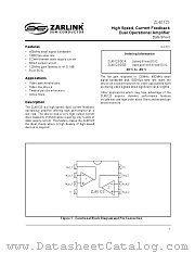ZL40123 datasheet pdf Zarlink Semiconductor