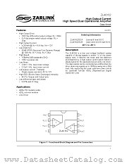 ZL40162 datasheet pdf Zarlink Semiconductor