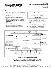 ZL50018 datasheet pdf Zarlink Semiconductor