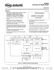 ZL50023 datasheet pdf Zarlink Semiconductor