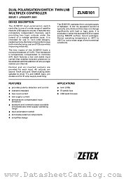 ZLNB101N8 datasheet pdf Zetex Semiconductors