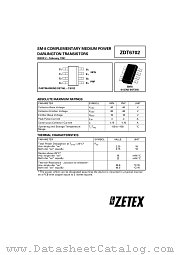 ZDT6702 datasheet pdf Zetex Semiconductors