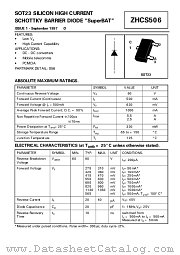 ZHCS506 datasheet pdf Zetex Semiconductors