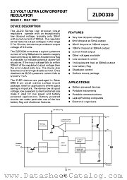 ZLDO330 datasheet pdf Zetex Semiconductors