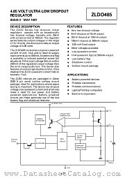 ZLDO485 datasheet pdf Zetex Semiconductors