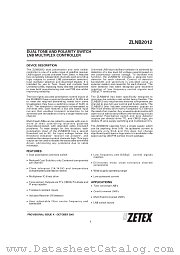 ZLNB2012Q16 datasheet pdf Zetex Semiconductors