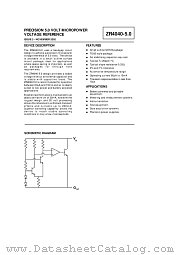 ZR4040-5 datasheet pdf Zetex Semiconductors