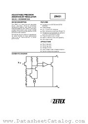 ZR431Z datasheet pdf Zetex Semiconductors