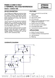 ZTR500 datasheet pdf Zetex Semiconductors