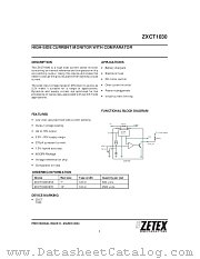ZXCT1030 datasheet pdf Zetex Semiconductors