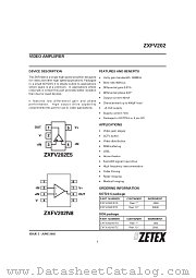 ZXFV202E5 datasheet pdf Zetex Semiconductors