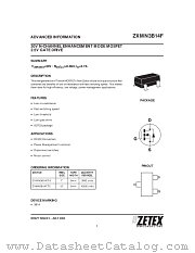 ZXMN3B14F datasheet pdf Zetex Semiconductors