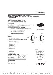 ZXTDC3M832 datasheet pdf Zetex Semiconductors