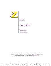 Z8018033PEC datasheet pdf Zilog