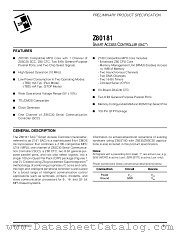 Z8018110FEC datasheet pdf Zilog