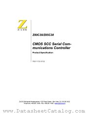 Z85C3010PEC datasheet pdf Zilog