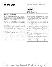 Z86C96 datasheet pdf Zilog