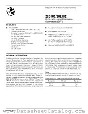 Z8018233ASC datasheet pdf Zilog