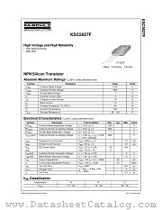 KSC5027FRTU datasheet pdf Fairchild Semiconductor