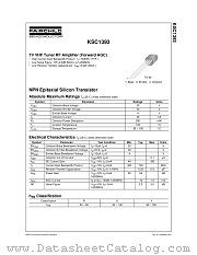 KSC1393YTA datasheet pdf Fairchild Semiconductor