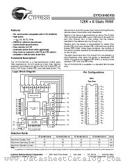 CY7C1018CV33-15VC datasheet pdf Cypress