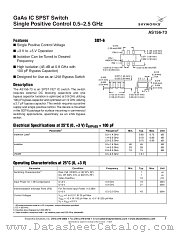 AS156-73 datasheet pdf Skyworks Solutions
