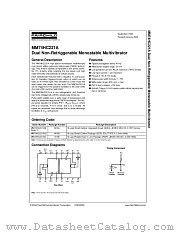 MM74HC221AM datasheet pdf Fairchild Semiconductor