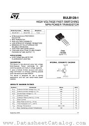 BULB128-1 datasheet pdf ST Microelectronics