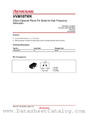 HVM187WK datasheet pdf Renesas