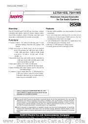 LC75411ES datasheet pdf SANYO