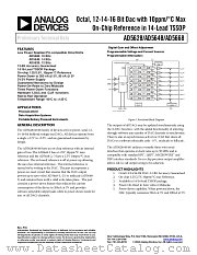 AD5668YRUZ-2 datasheet pdf Analog Devices