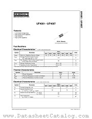 UF4007_NL datasheet pdf Fairchild Semiconductor