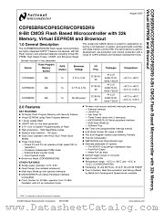 COP8SDR9LVA7 datasheet pdf National Semiconductor