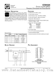 ICS84325 datasheet pdf Texas Instruments