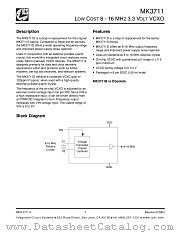 MK3711 datasheet pdf Texas Instruments