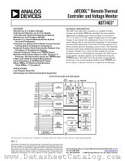 ADT7463ARQZ-REEL datasheet pdf Analog Devices