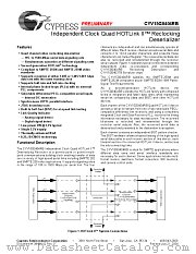 CYV15G0404RB datasheet pdf Cypress