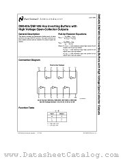 DM5406J/883 datasheet pdf National Semiconductor
