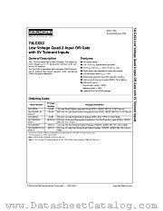 74LCX32BQX datasheet pdf Fairchild Semiconductor