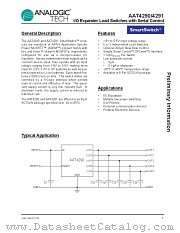 AAT4290 datasheet pdf ANALOGIC TECH