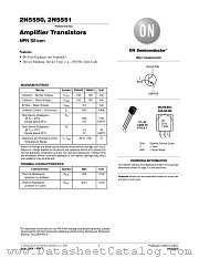2N5551RLRP datasheet pdf ON Semiconductor