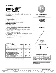 MUR240 datasheet pdf ON Semiconductor
