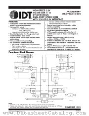 IDT70T3339S166BC8 datasheet pdf IDT