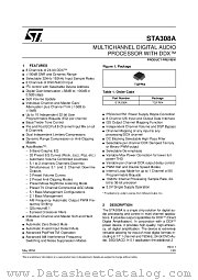 STA308A datasheet pdf ST Microelectronics