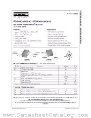 FDP060AN08A0_NL datasheet pdf Fairchild Semiconductor
