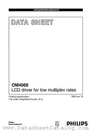 OM4068H/2 datasheet pdf Philips