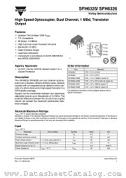 SFH6325-X009 datasheet pdf Vishay