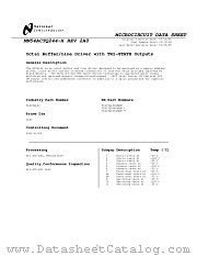 5962R9218601VRA(54ACTQ244JRQMLV) datasheet pdf National Semiconductor