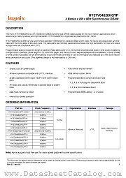 HY57V64820HGT(P)-P datasheet pdf Hynix Semiconductor